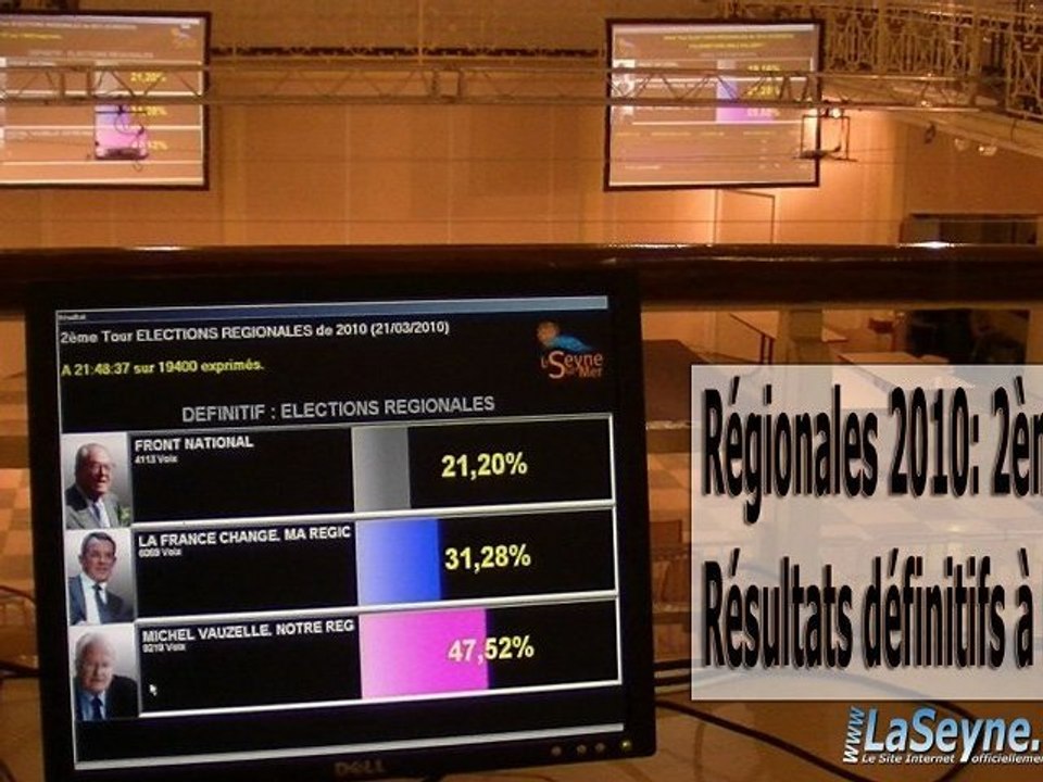 Régionales 2010 - 2ème Tour - Résultats à La Seyne