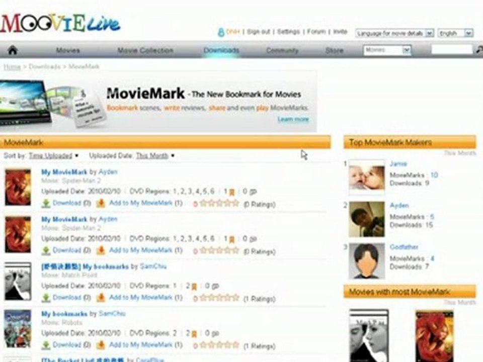 CyberLink PowerDVD 10 - Didacticiel - MovieMarks