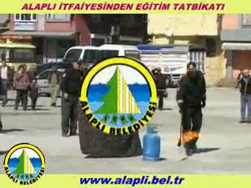 ALAPLI İTFAİYESİNDEN EĞİTİM TATBİKATI