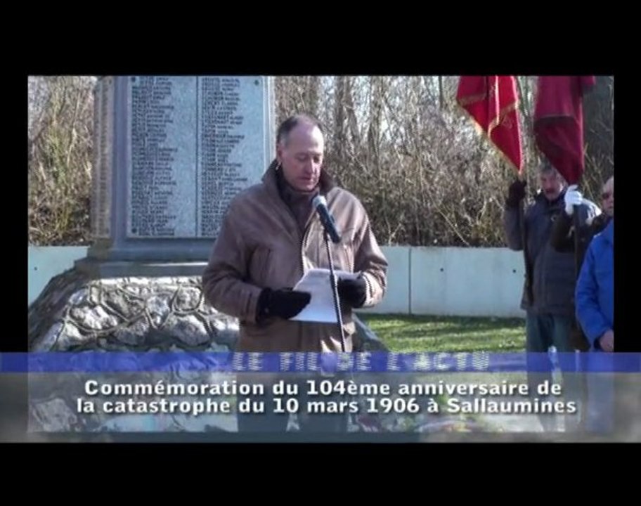 FIL DE L'ACTU - Sallaumines, Commémoration du 10 mars 1906