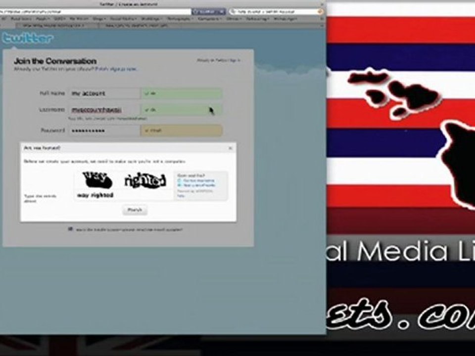 How to set up a twitter account