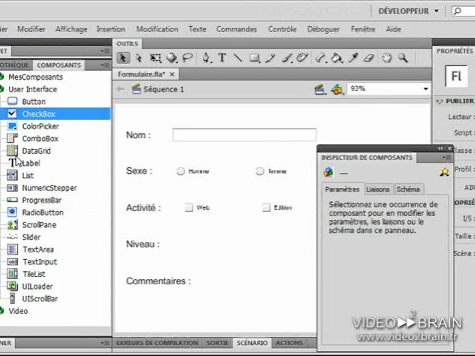ActionScript 3 : Création d’un formulaire