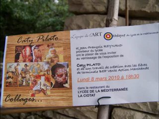 Caty Pilato et les élèves du Lycée méditerranée