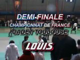 judo  Demi Finale Championnat France cadet toulouse LOUIS