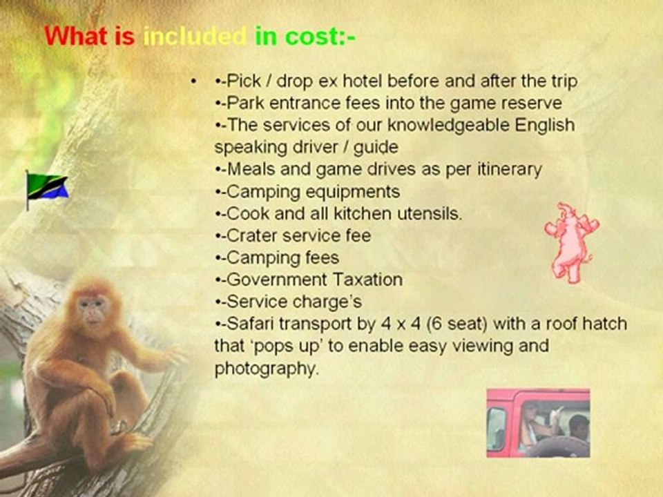 TANZANIA BUDGET CAMPING SAFARI JOINING OTHERS 5 DAY ...