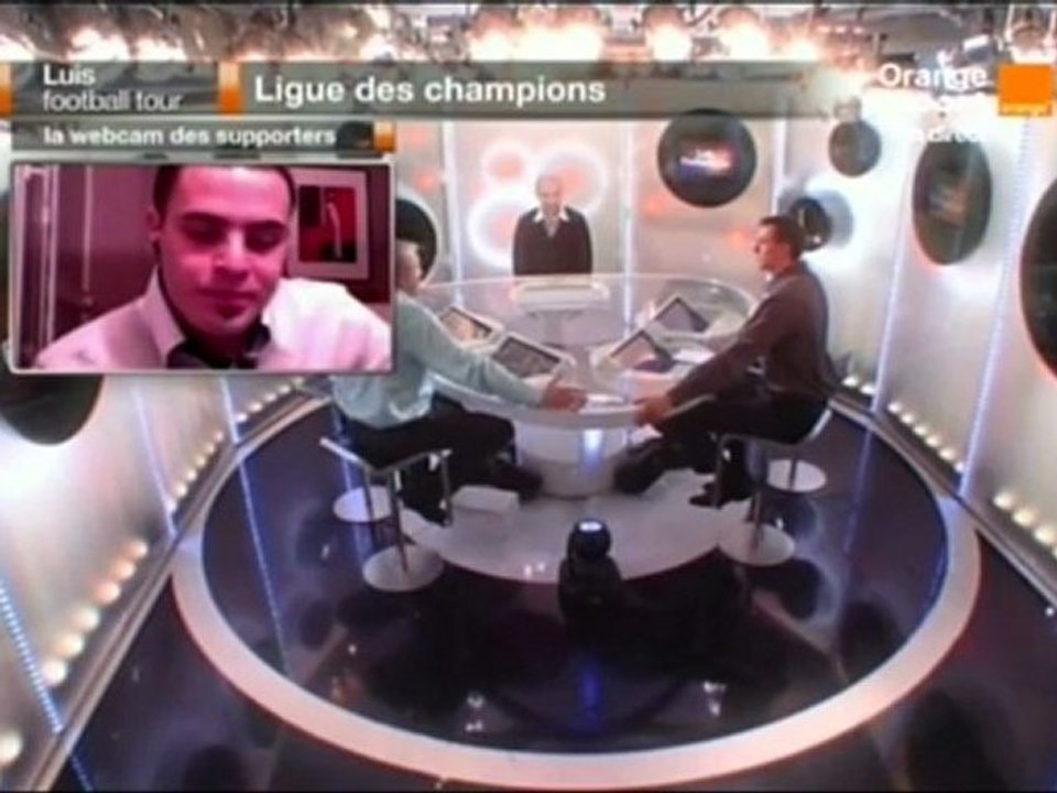 Luis Football Tour Webcam supporter avant 1/4 finale