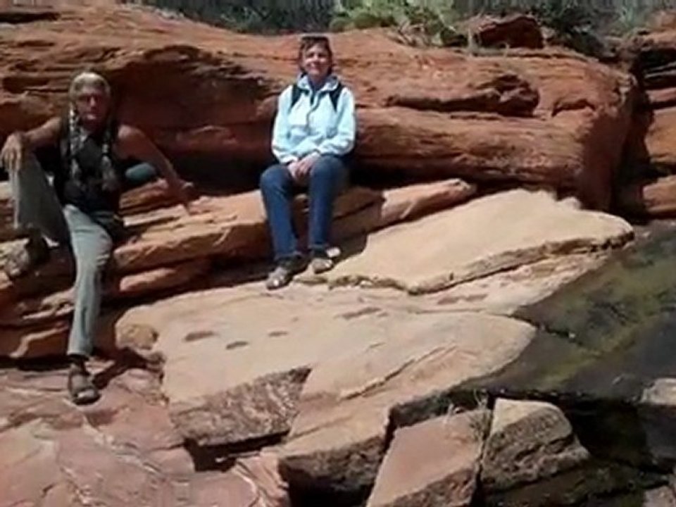 With Sjaman Clay Miller and Susanne around Sedona
