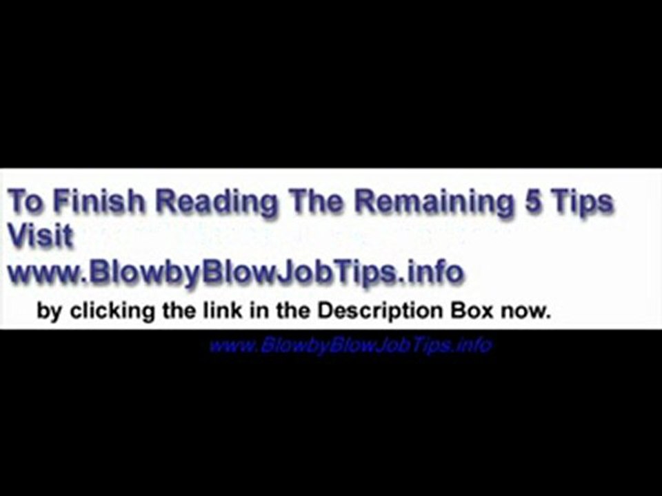10 Do's and Dont's to Giving a Great Blow Job