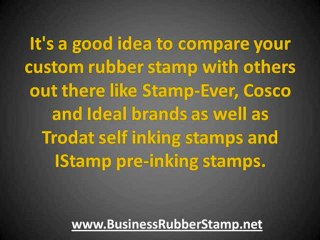 Choosing A Custom Rubber Stamp For Your Business