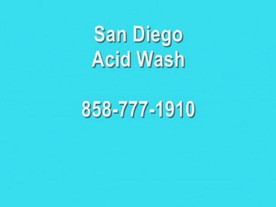 San Diego Acid Wash 858-777-1910 pool acid washing