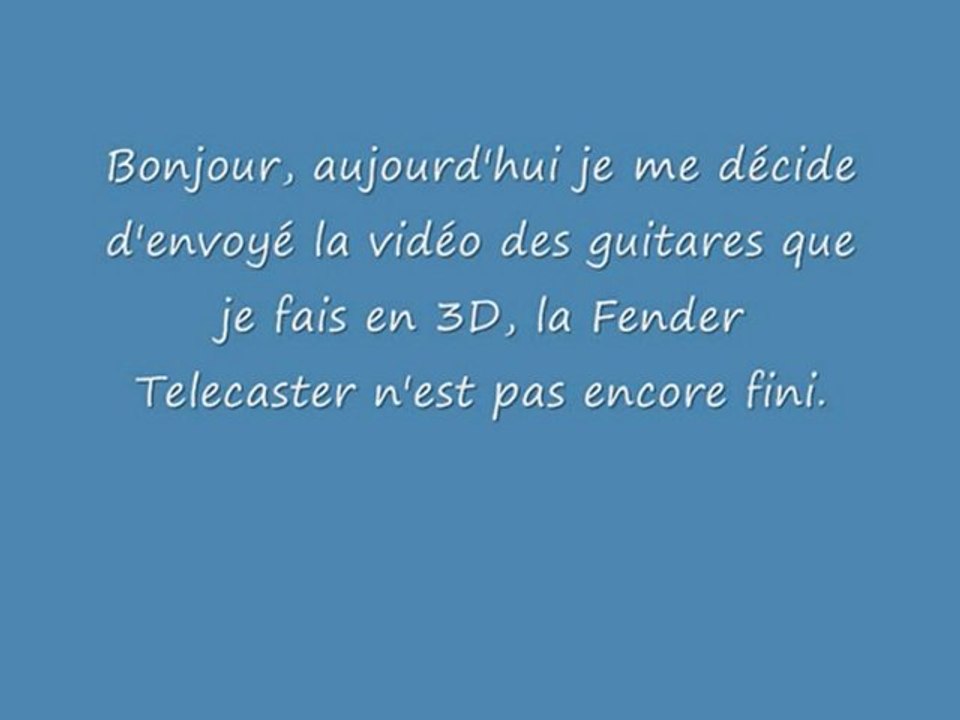 Une Gibson Les pauls et une Fender Telecaster en 3D