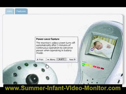 summer baby monitor screen shuts off