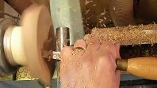 woodworking turning a natural edge candy dish 2