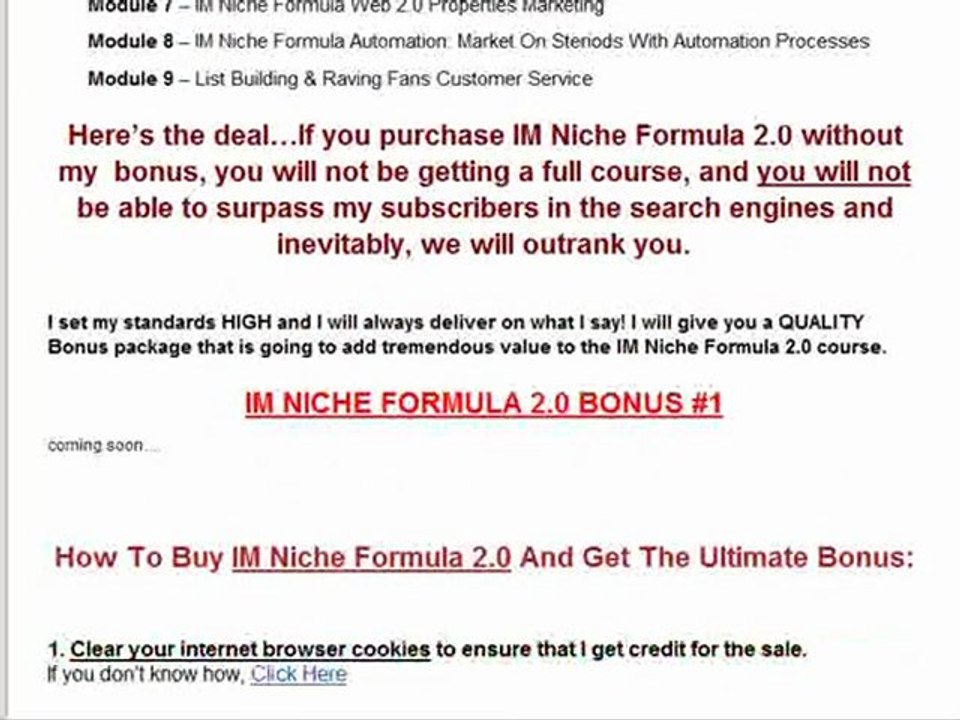 IM Niche Formula 2 | IM Niche Formula 2 Review
