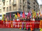 Manifestation interprofessionnelle 23 mars à Caen