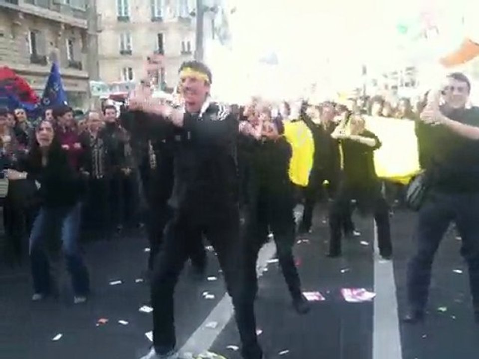 Haka manif 23.03.2010 paris