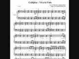 Coldplay - Viva La Vida (piano sheetmusic)