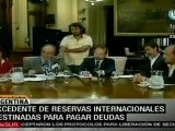 Argentina: excedente de reservas internacionales para pago d
