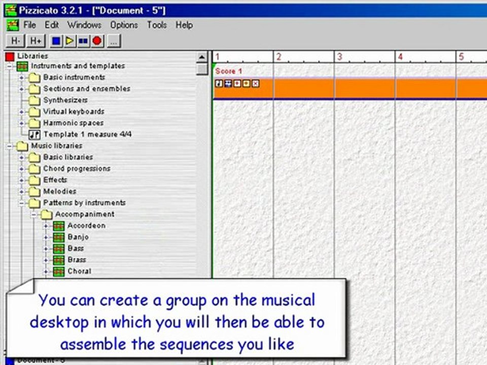 Intuitive combination of scores and chords - part I