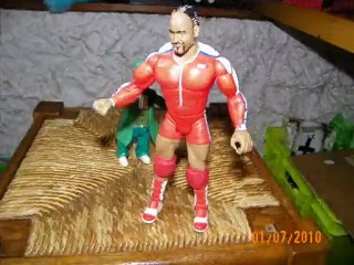 animation 2 figurines de catch