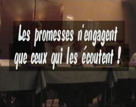 les promesses engagent aussi ceux qui les font !