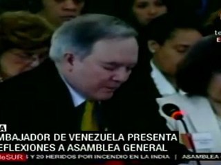 Roy Chaderton ante la asamblea general de la OEA