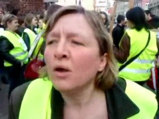 "Non aux suppressions de postes" devant le Rectorat, LILLE