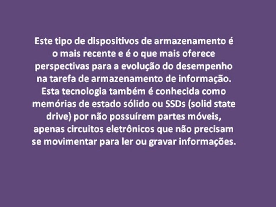 Multimédia- Dispositivos de armazenamento