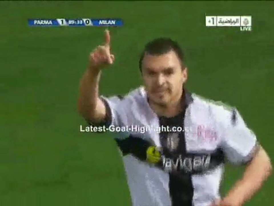 Parma 1 - 0 AC Milan - Goal Highlight 24/03/10