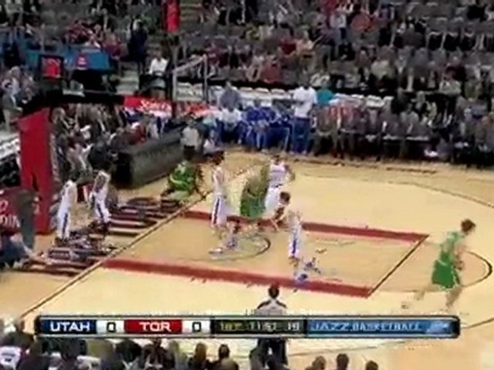 C.J. Miles drives the lane and throws down a one-handed slam