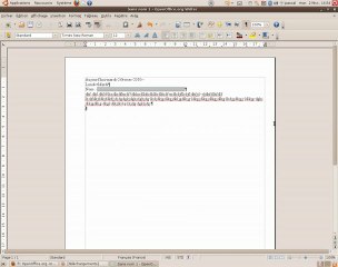 Présentation de  OpenOffice Traitement de Texte