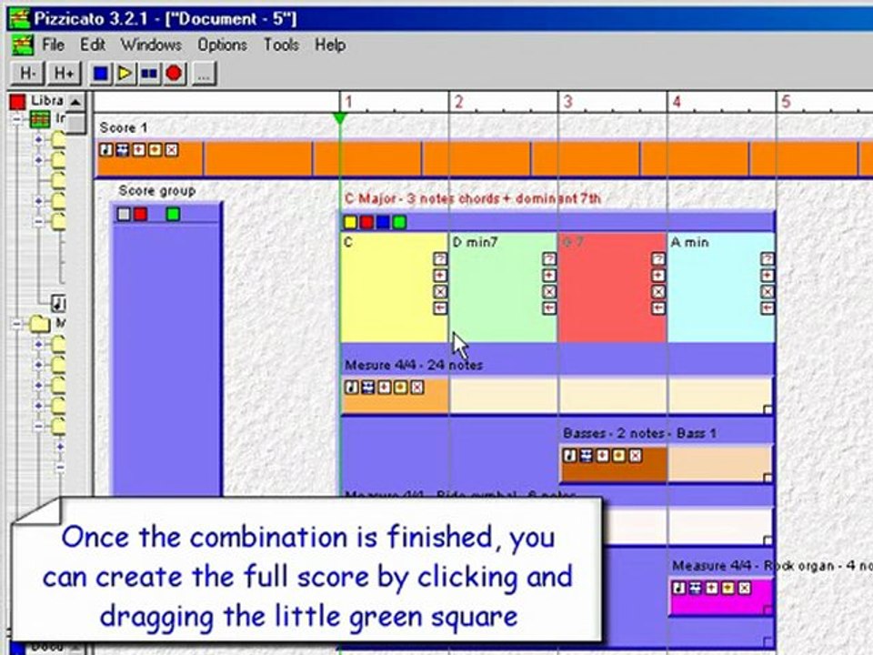 Intuitive combination of scores and chords - part II