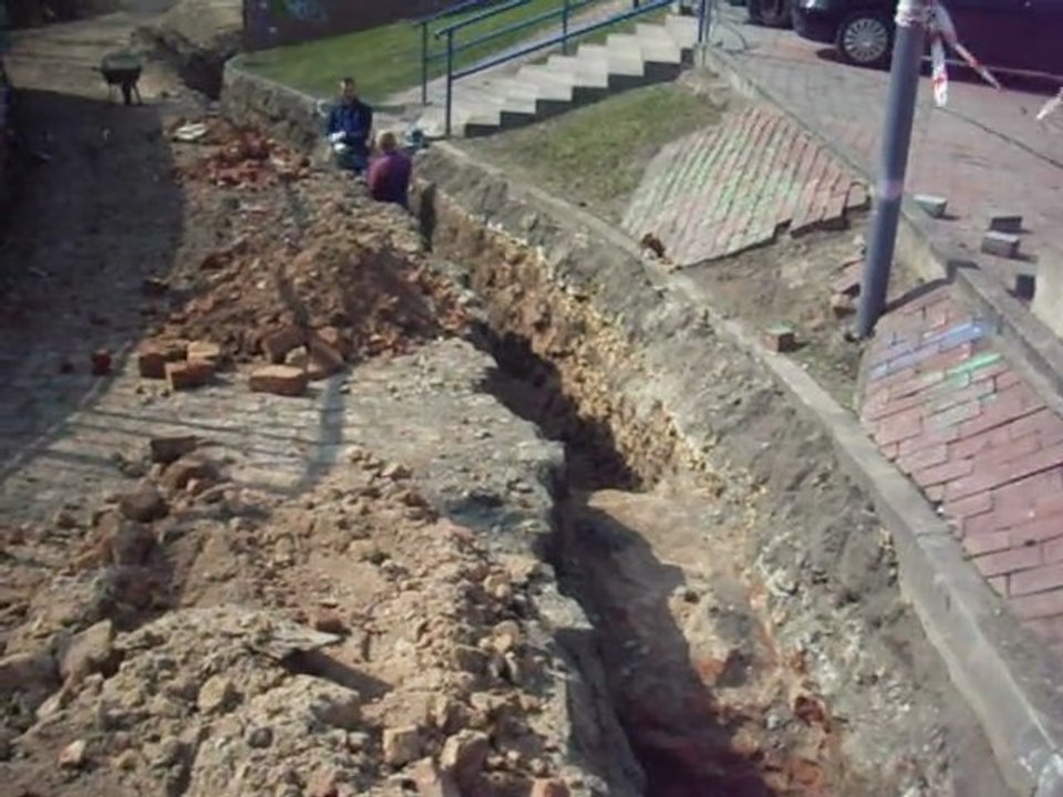 Miejsce odnalezienia starego muru