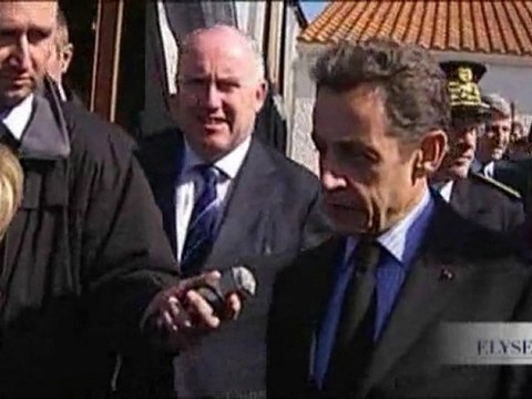 Le Président est venu rencontrer des familles sinistrées