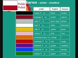 Polski - learn Polish language vocabulary - colors
