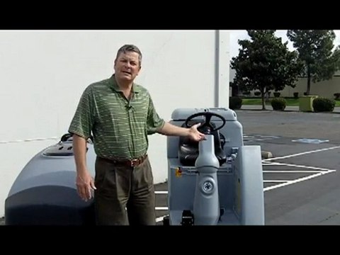 Industrial walk behind floor scrubber Sacramento Bay area C