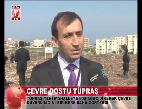 aliağa tüpraş'tan ağaç dikimi