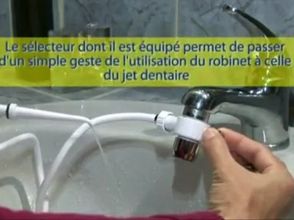 Jet dentaire non électrique pour robinet - Vidéo Dailymotion