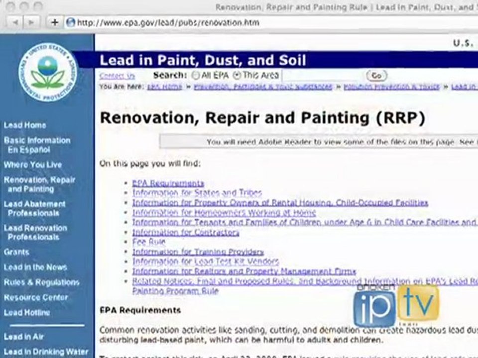 EPA RRP Rule Exclusions and Certification