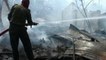 Massive Fire Consumes Huts in India’s Bihar State