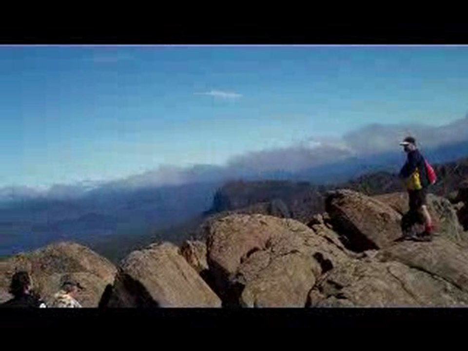 360 Vista of Mt Ossa Bushman Bud at the Summit