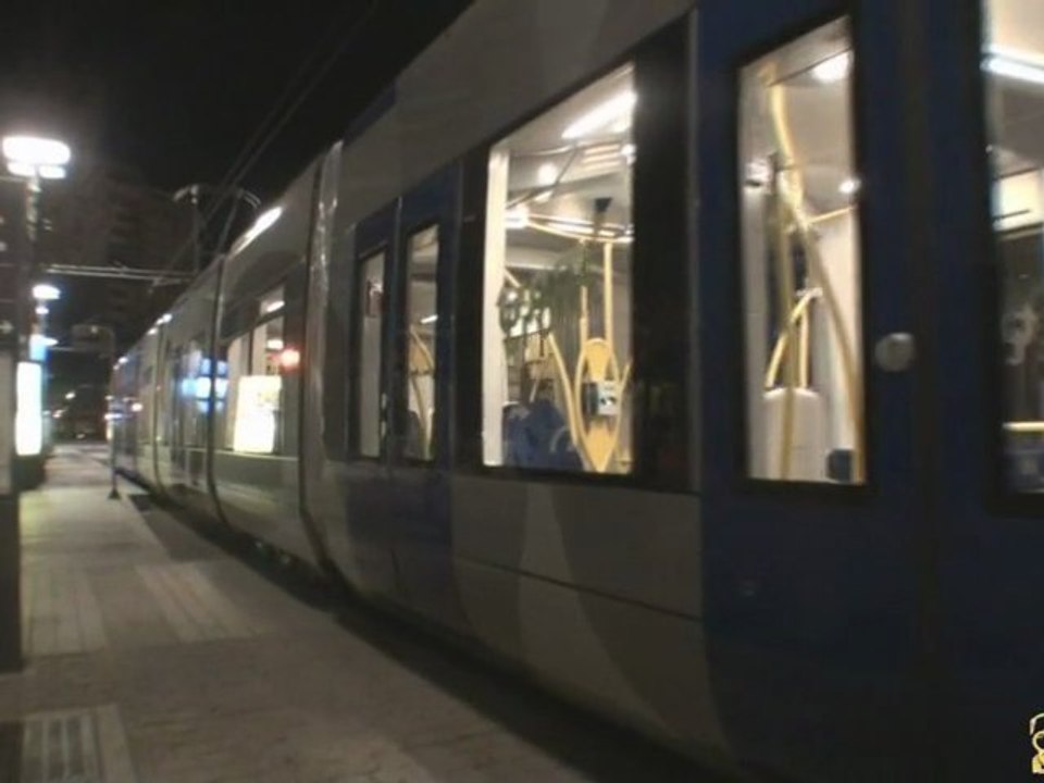 Essai de Nuit du Nouveau Tram Train de Mulhouse