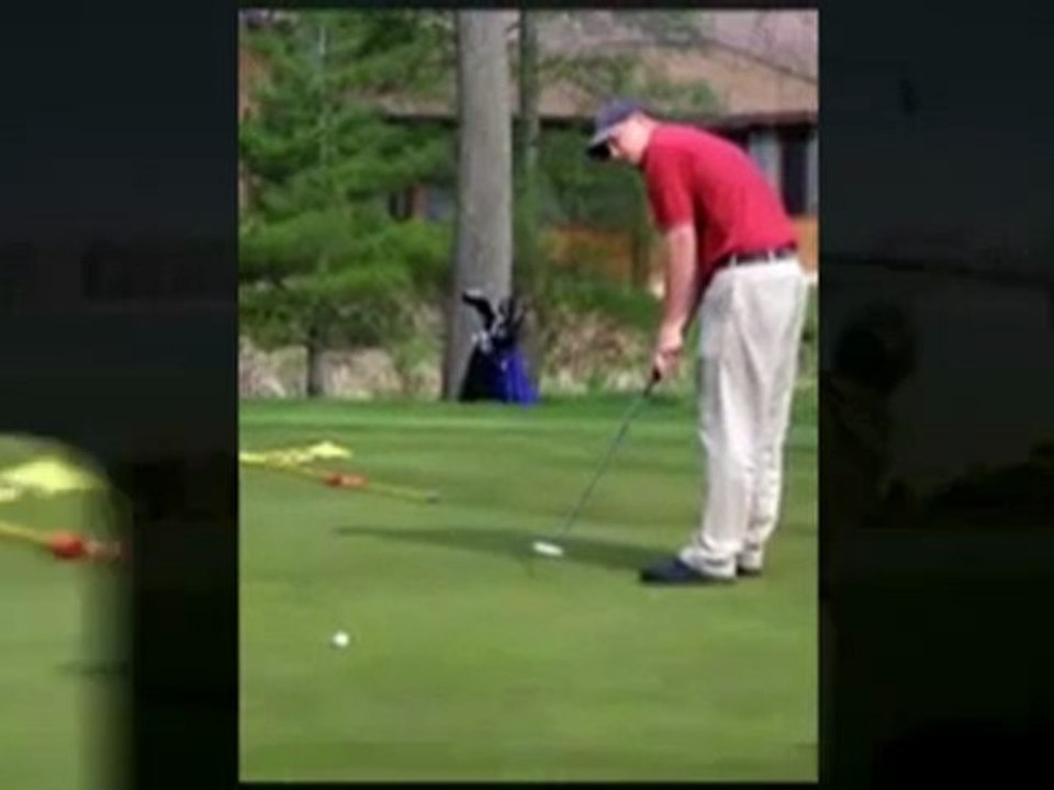 Hitting ground before golf ball