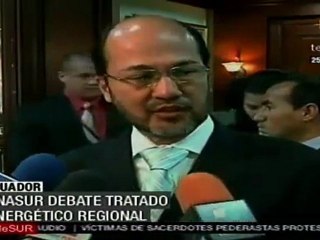 Unasur debate tratado energético regional