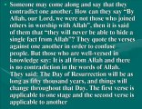 Fake of Quran Verses Contradiction