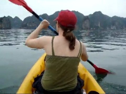 Halong bay kayaking