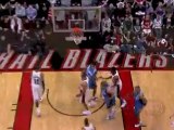 Dirk Nowitzki takes the inbound pass and quickly hits Brenda