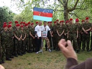 Paraplegic major prepares for London Marathon