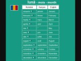 Learn Romanian language vocabulary - months