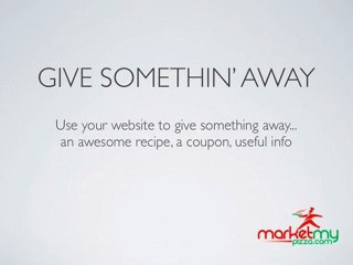 Pizza Online Marketing Tips - Lead Generation